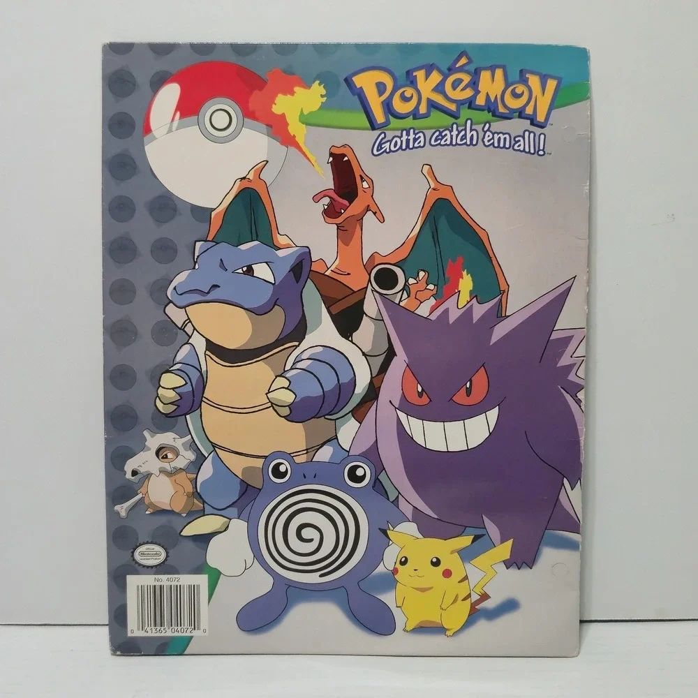 Vintage 1999 Pokemon Gotta Catch 'Em All School Folder Gengar Blastoise Nintendo